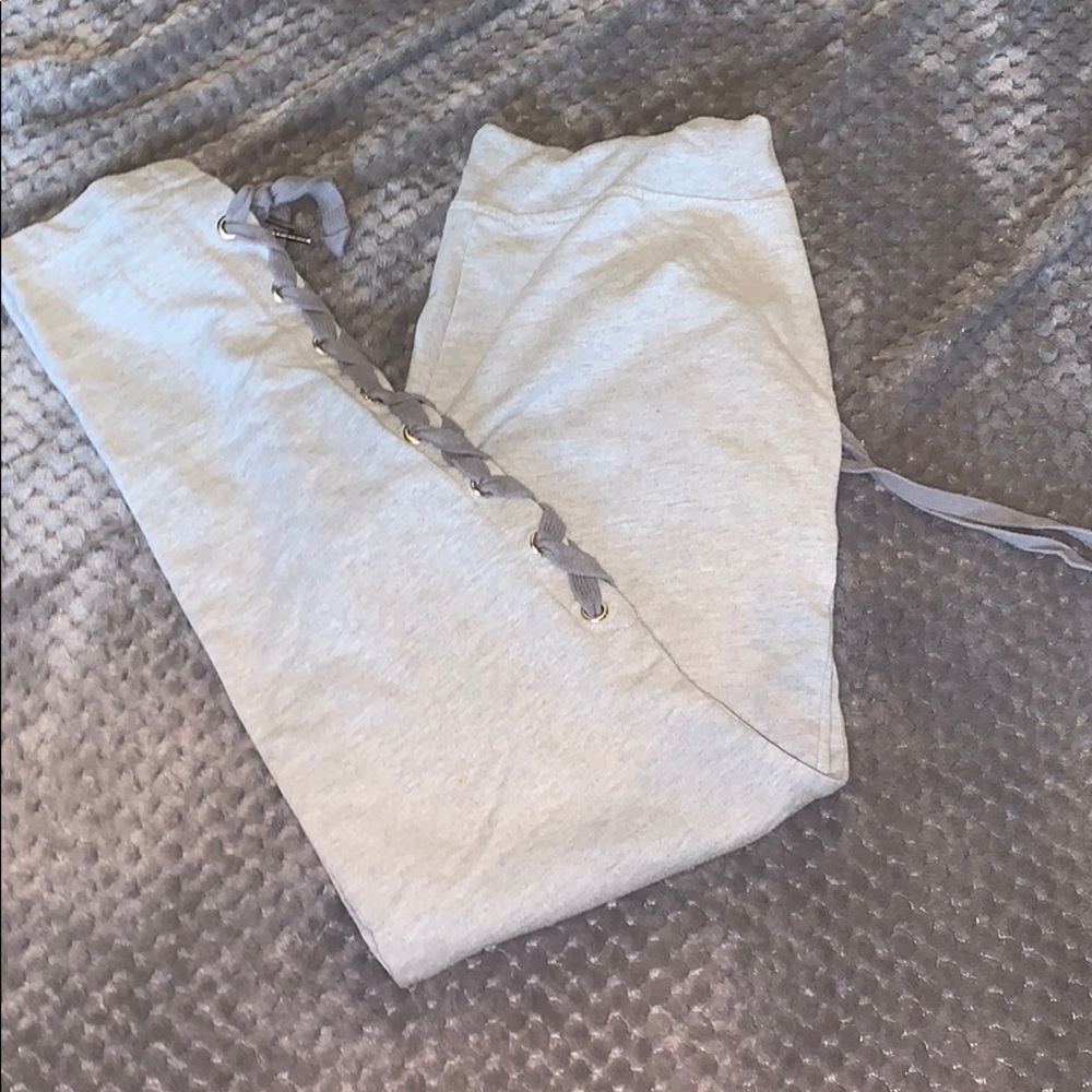 all gray joggers